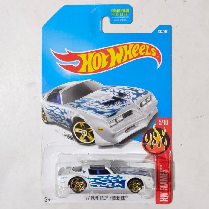 HW Hot Wheels 77 Pontiac Firebird putih 2016 HW Flames -DD24