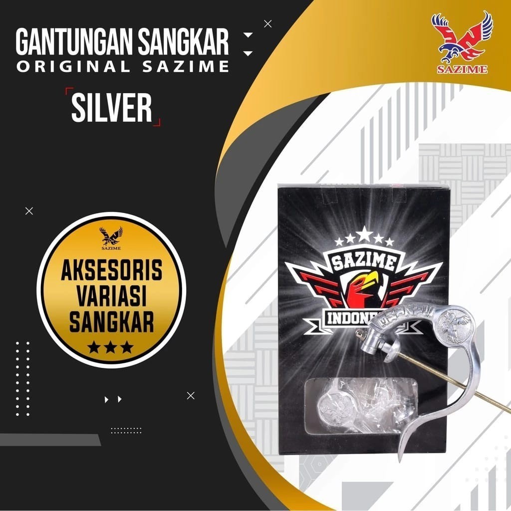 Sazime Gantungan Sangkar Lipat Stainless Sangkar Kotak Murai Lovebird