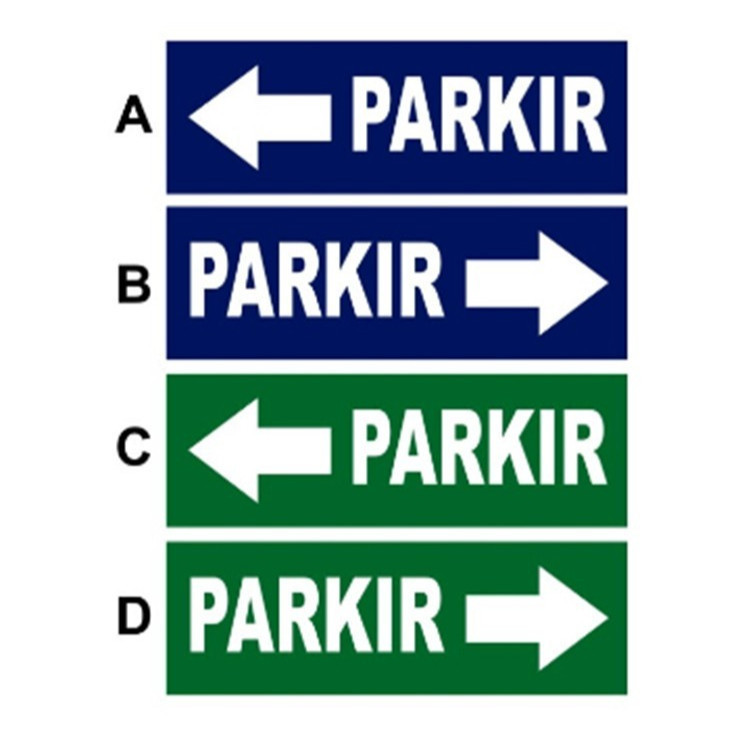 

SIGN STIKER PETUNJUK ARAH PARKIR Uk. 10 x 30 CM