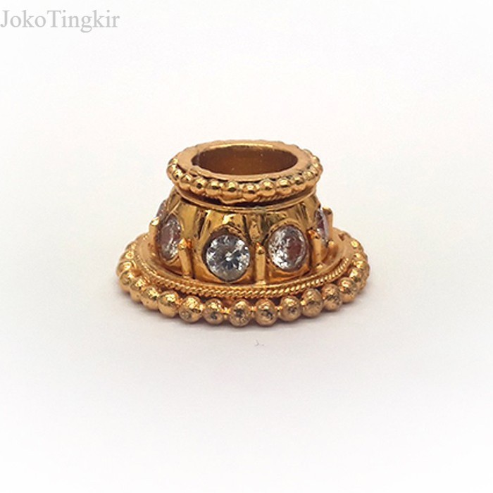 

Mendak Cincin Keris Tembaga Model Kendit Sepuhan Emas murah