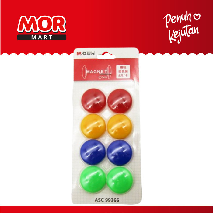 

M&G Magnetic Button 3 Color 8's ASC99366