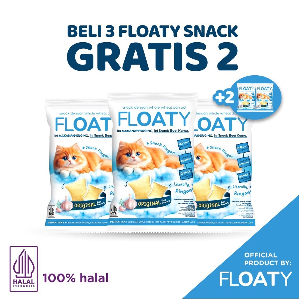 

BELI 3 GRATIS 2 - Floaty Snack Original 60 gr