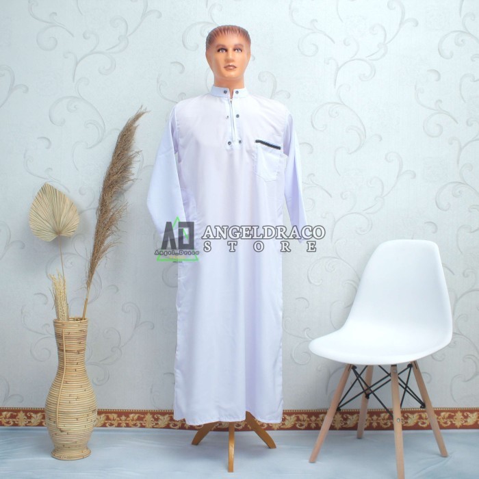 Jubah Koko Gamis Pria Laki Laki Dewasa M L XL XXL - Hijau, M