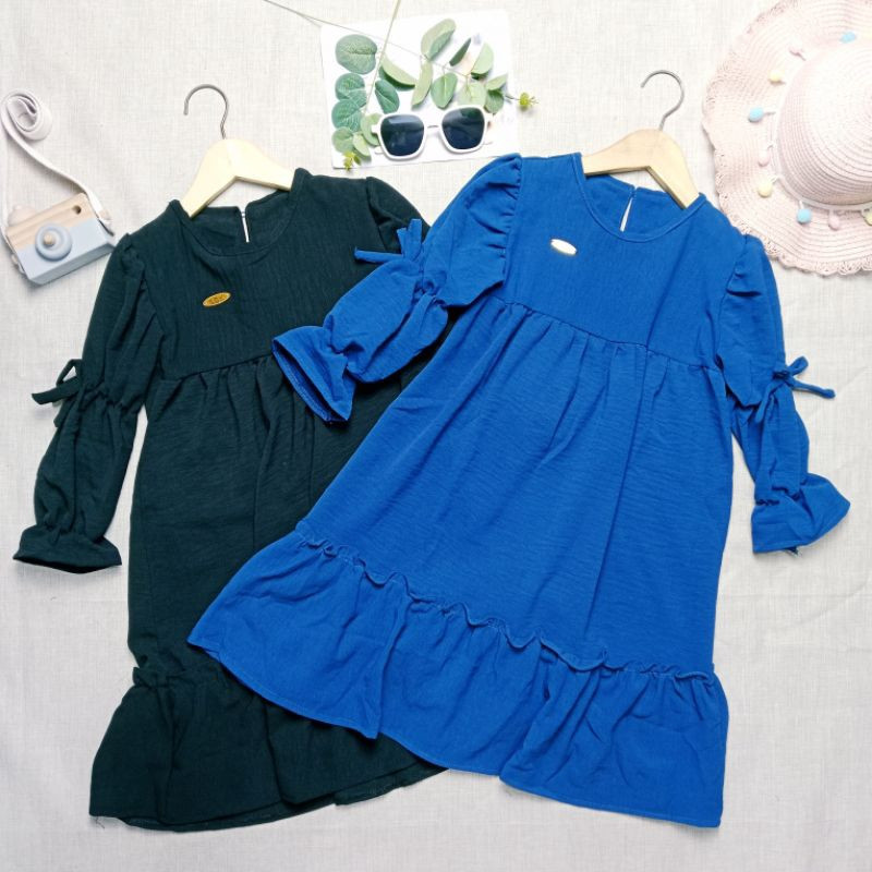 Arsyila - Muslim Zehan Dress Gaun Gamis Anak Perempuan Usia 1 - 14 Tahun Pilihan Warna