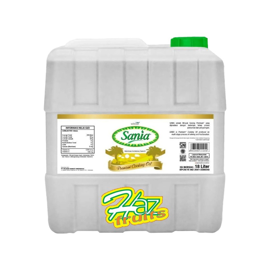 

Minyak Goreng Sania Jerigen 18 Liter
