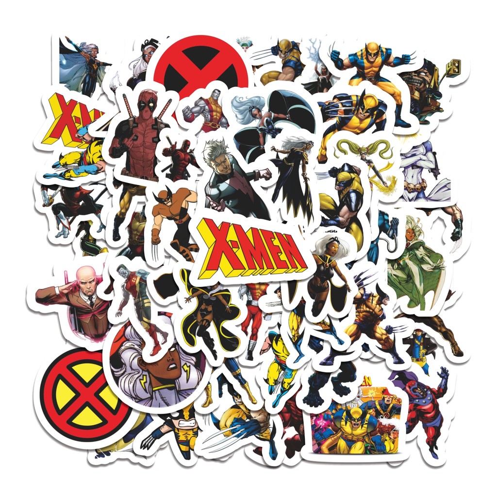 

COD 50 Pcs Stiker X Men Lucu Anti Air Untuk Dekorasi Notebook Sepeda Skateboard Handphone