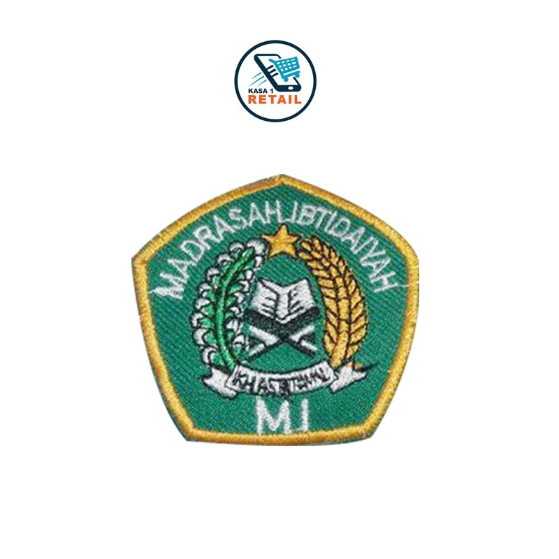 Bordir Bet Logo Sekolah MI / Tsanawiyah / Aliyah Bed Badge Bordir