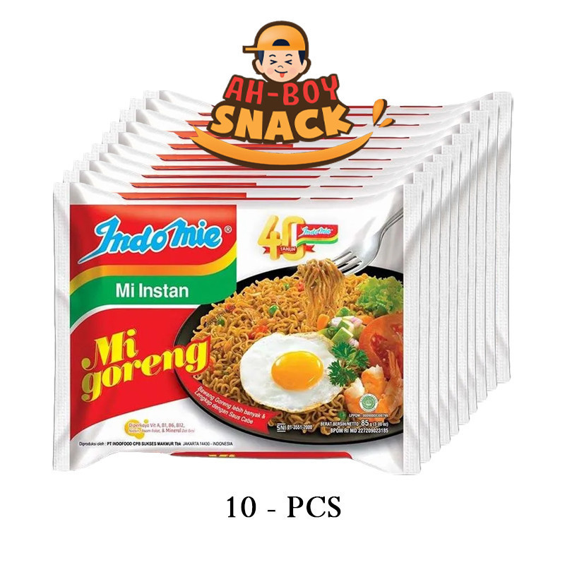 

10 PCS - INDOMIE GORENG BIASA - AHBOY SNACK
