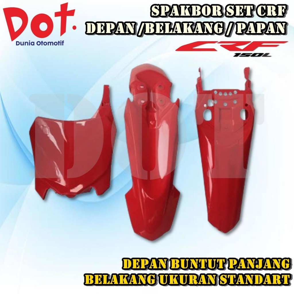SPAKBOR SET DEPAN BELAKANG PAPAN NOMOR CRF 150 250 MOTOR CROSS TRAIL HONDA CRF 150&250 Motorcycle