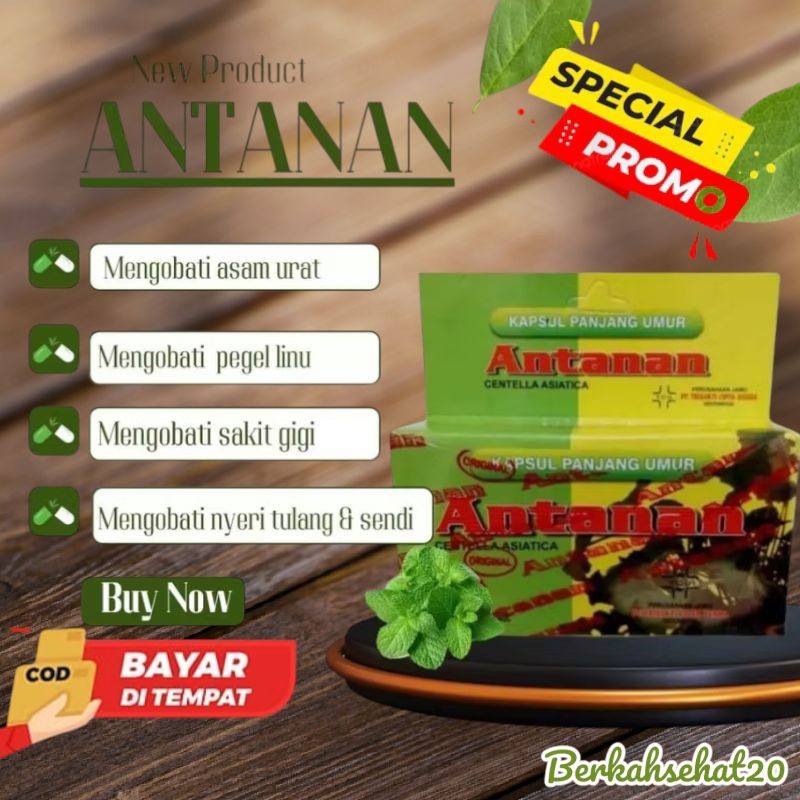 

Jamu asam urat kapsul antanan'...