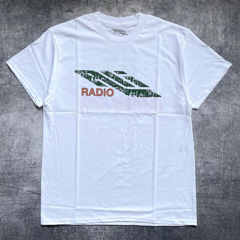 Tshirt ALI RADIO - Groovy Slice White Cotton Combed 24s Tebal