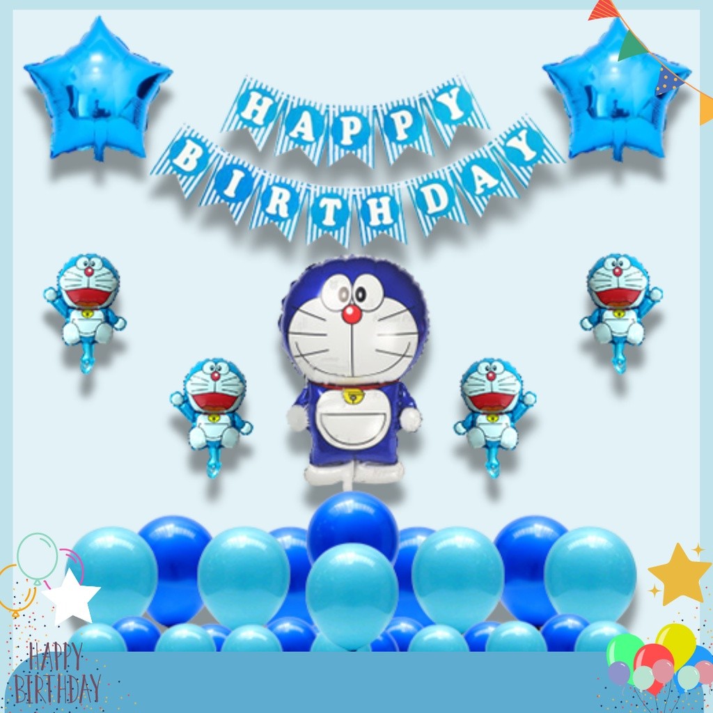 Paket Dekorasi Ulang Tahun Anak tema Doraemon