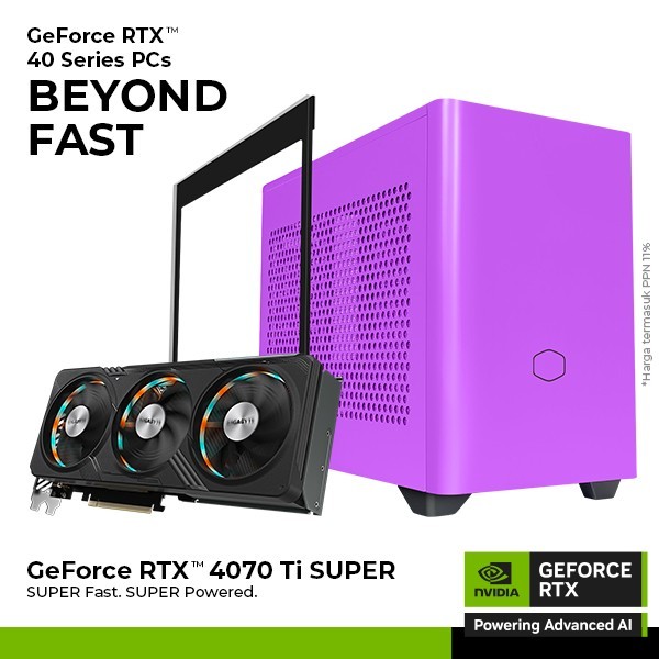 PC Gaming Myth Pro M5 Nightshade GeForce RTX 4070 Ti SUPER