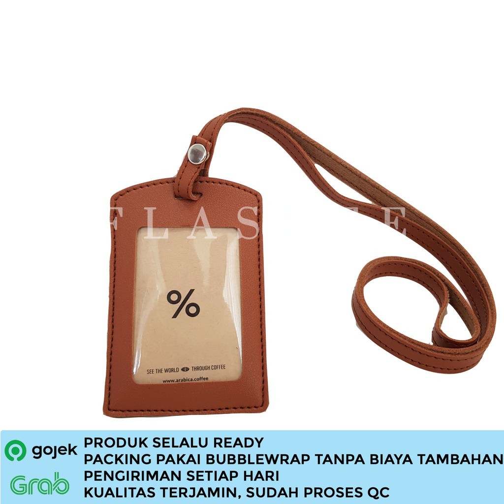 

Name Tag Kancing ID Card Holder Kancing Kulit Lanyard Kancing Lanyard Name Tag ID Cokelat