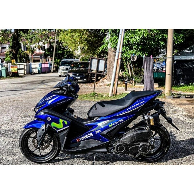 STRIPING/STICKER AEROX 155 MOVISTAR MALAYSIA ENEOS BIRU AEROX VVA