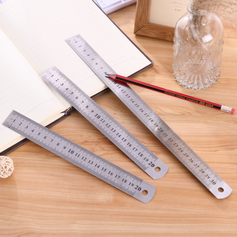 

Penggaris besi 30 cm, stainless steel ruler, penggaris besi