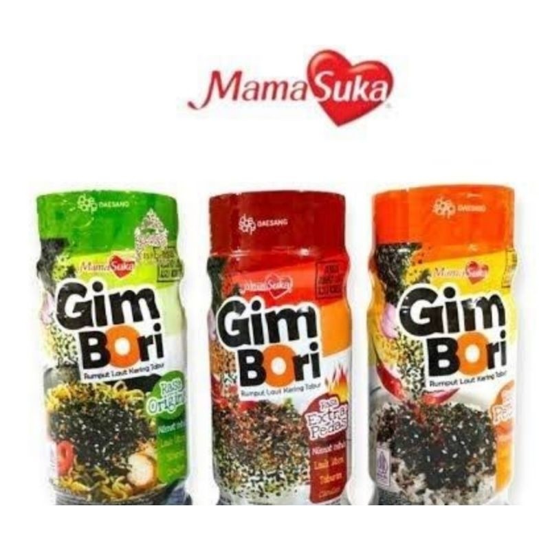

✨ TOSERBA ✨ Mamasuka GIMBORI Gim Bori Rumput Laut Kering Rasa Original 30g