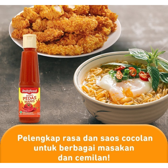 

Sambal Indofood Pedas Manis Pet 135 ML ORI