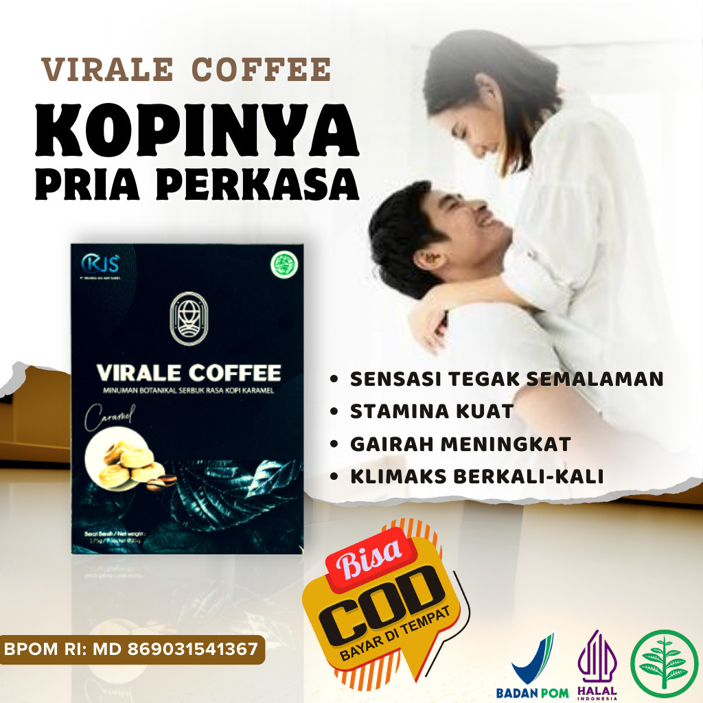 Kopi Kuat Pria Tahan Lama Virale Coffee Isi 7 Sachet Penambah Stamina Pria Dewasa Obat Pria Herbal T