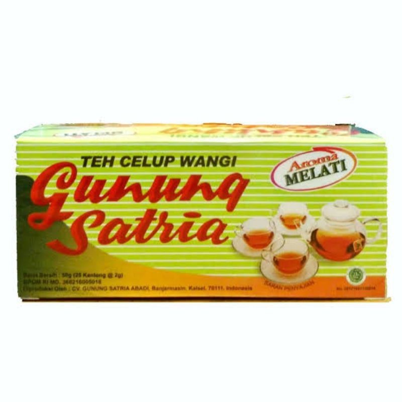 

Gunung Satria Teh Celup Wangi Melati 25x2gr