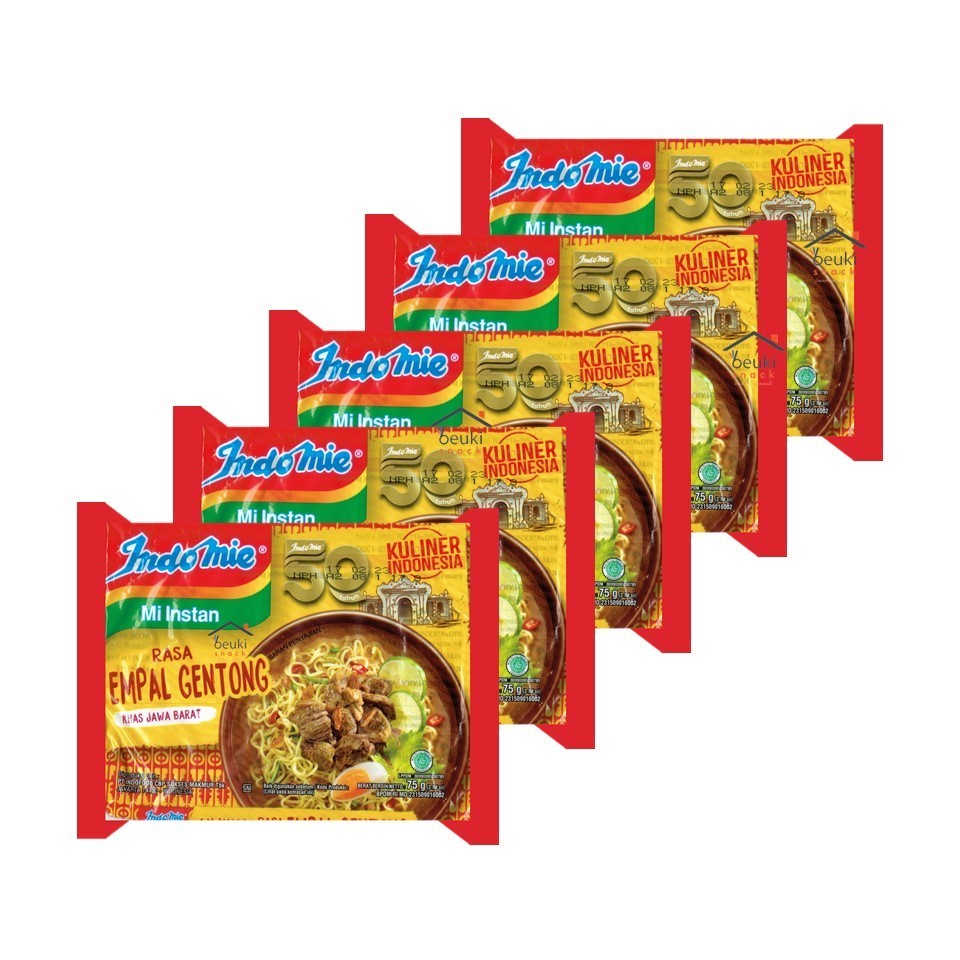 

5PCS Indomie Kuliner Indonesia Kuah Empal Gentong Khas Jawa Barat - JSF