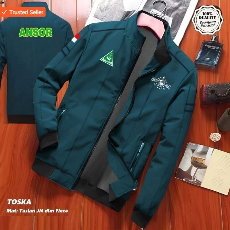 JAKET ANSOR NU FULL FURING CUSTOM SABLON WATERPROOF PRIA WANITA TERBARU