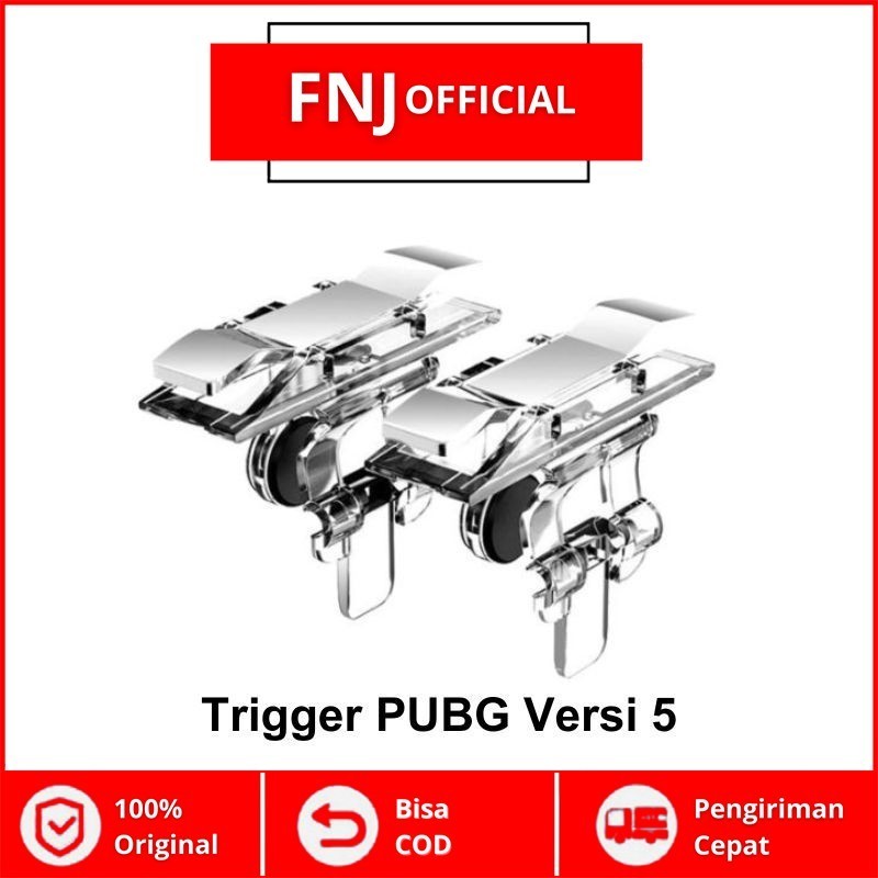 New Trigger Versi 5 PUBG Transparant L1 R1 Fire Shooter - Alat Console Game Murah