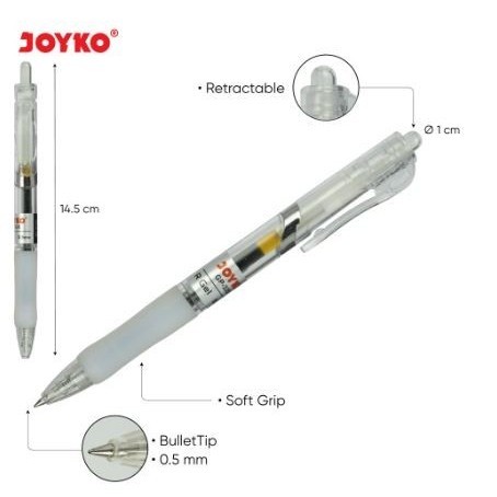 

PROMO!! -(12Pcs) Pulpen Joyko R Gel GP 320 / Pen Gel Cetek 0.5mm