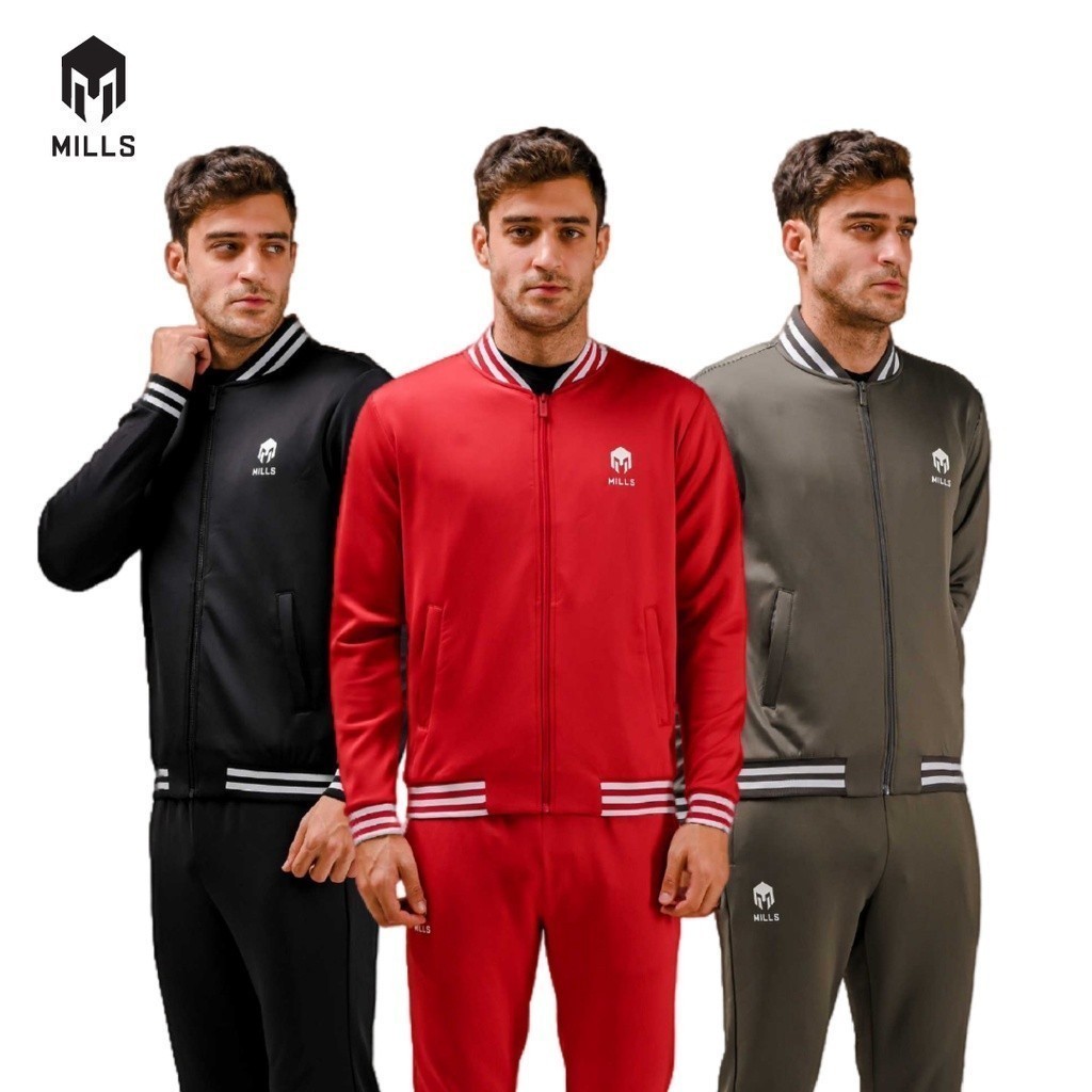 MILLS Jaket Olahraga Alpha Varsity Jacket 8006