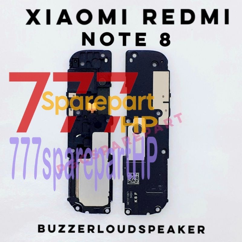 Original Buzzer Loud Speaker Fullset Xiaomi Redmi Note 8 - Loudspeaker Bazer Buzer Bezer - 777sparep