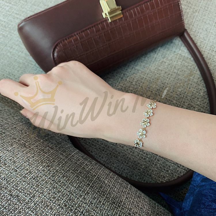BESTPROMO Gelang Serut Titanium Wanita Korea/Gelang Rantai Serut Wanita/Gelang Titanium Wanita Anti