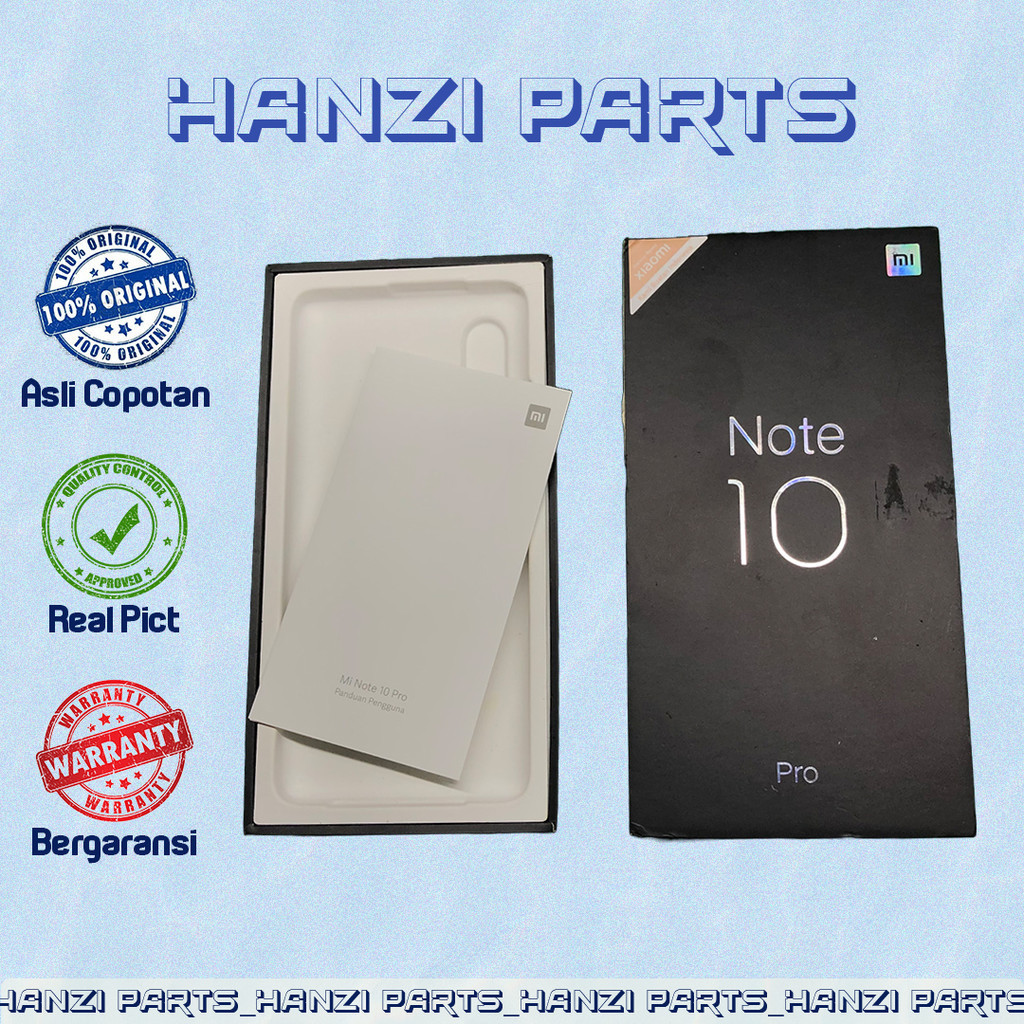 KARDUS BOOK BOX DUS XIAOMI MI NOTE 10 PRO ORIGINAL 100% ASLI BARANG COPOTAN