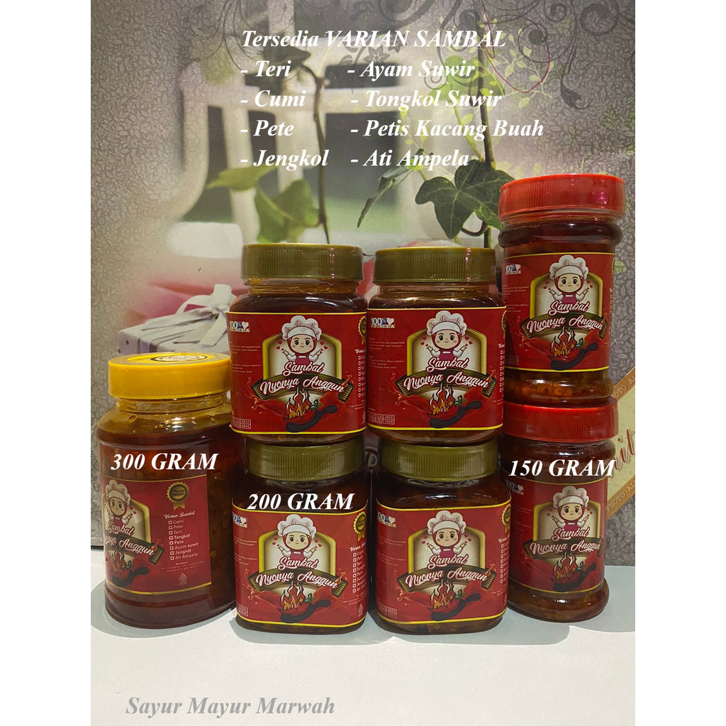 

Sambal 300 Gram Sambal Baby Cumi Pedas Uleg Kemasan Packing Extra Aman