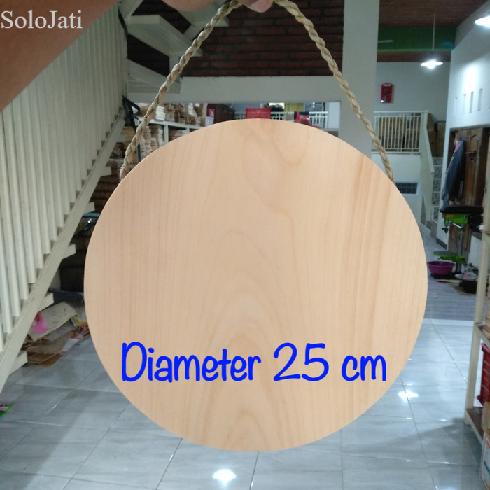 

Talenan Kayu Tali diameter 25 cm / Talenan Tali / Talenan Lukis murah