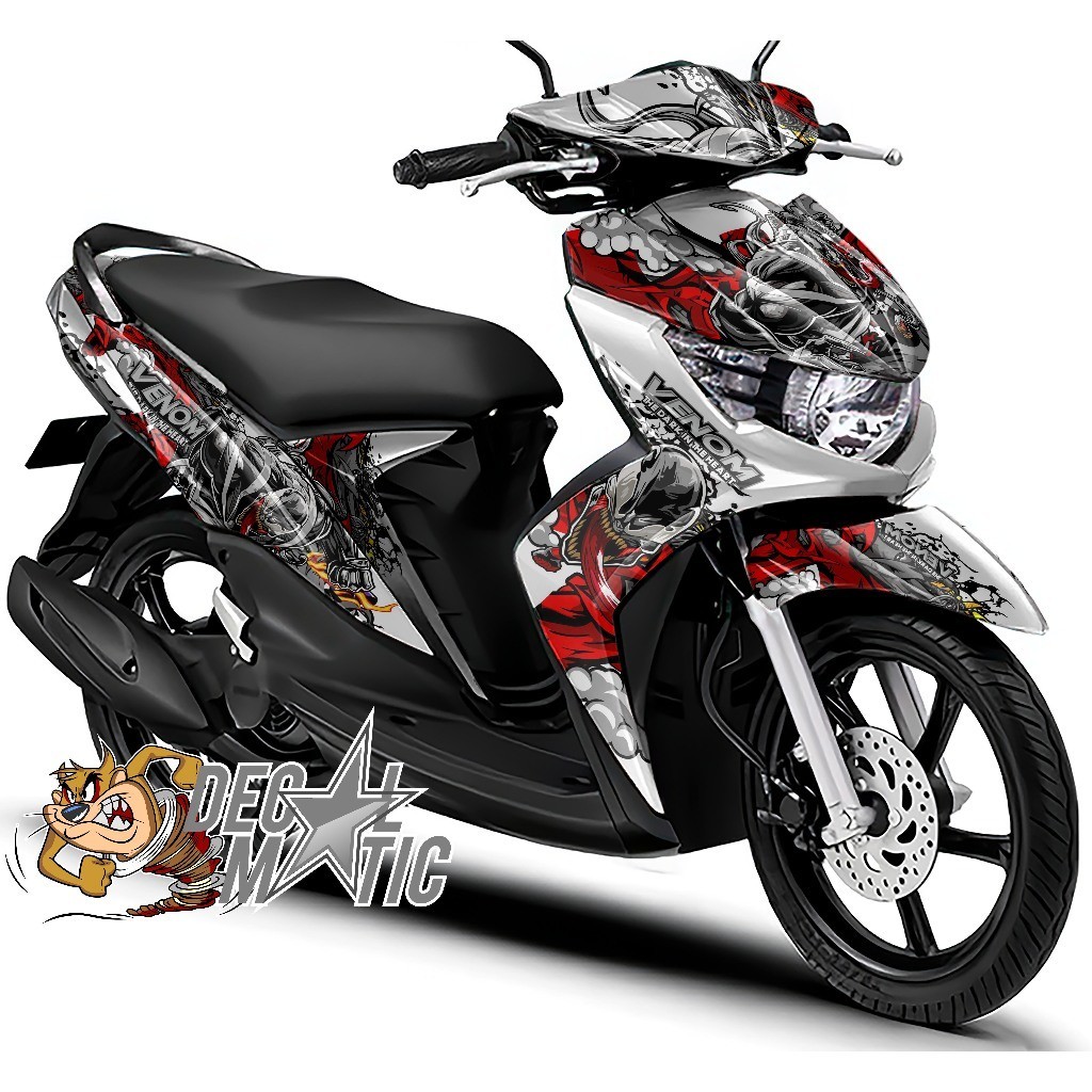 Stiker Motor Mio Soul Full Body Decal Soul GT 115 SOUL GT 125 Full Body - Venom 2