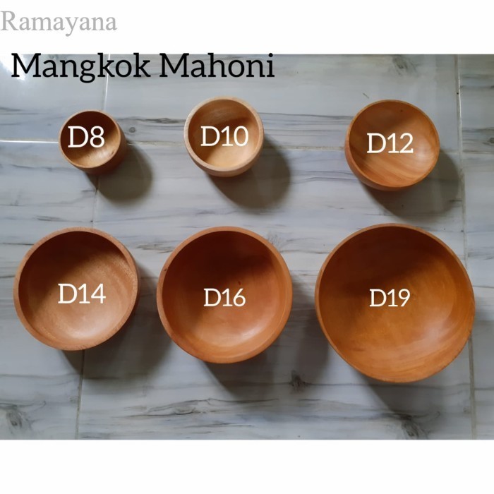 

Aneka mangkok Mahoni/ mangkok kayu mahoni d8.d10.d12.d14.d16.d19 - mangkok d8 Murah