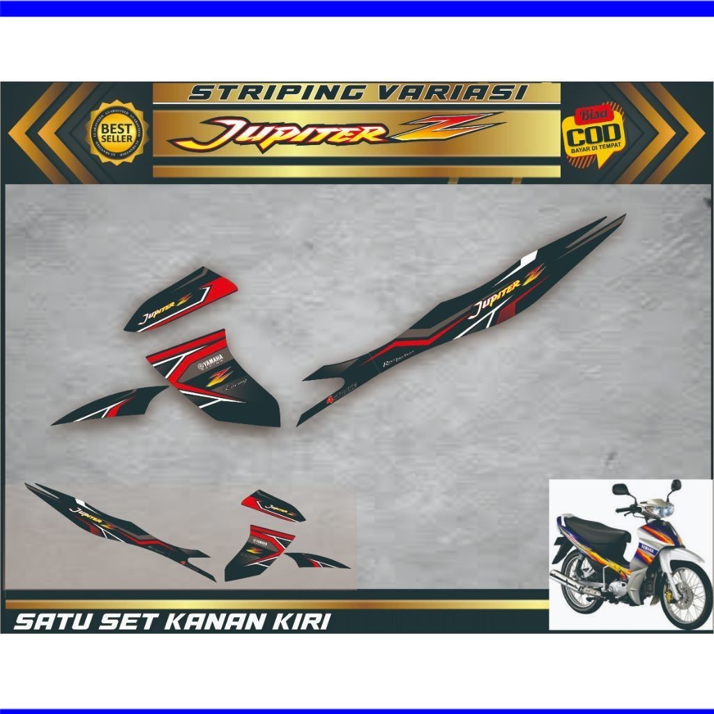VARIASI/ Striping Jupiter Z 2004 2005 2006 2007 2009 stiker sticker JUPITER Z OLD BURHAN setiker VAR