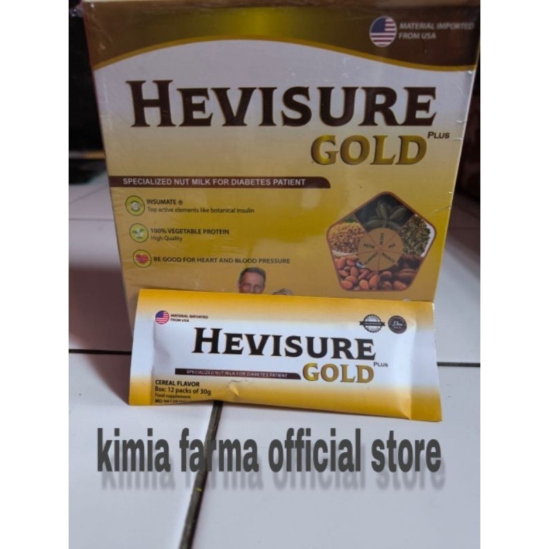 

Hevisure gold milk asli original susu diabetes kencing manis bpom 1sachet