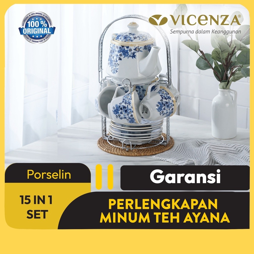 Vicenza Tea Set - Perangkat Cangkir Minum Teh CA78