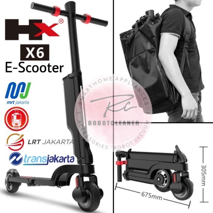 promo diskon spesail Electric Scooter Backpack Ringkas HX X6 Komuter Skuter