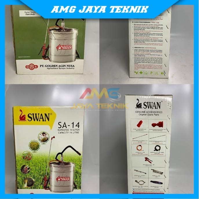 Sprayer Swan 14 Liter Manual Stenliss Semprot Hama Swan Original