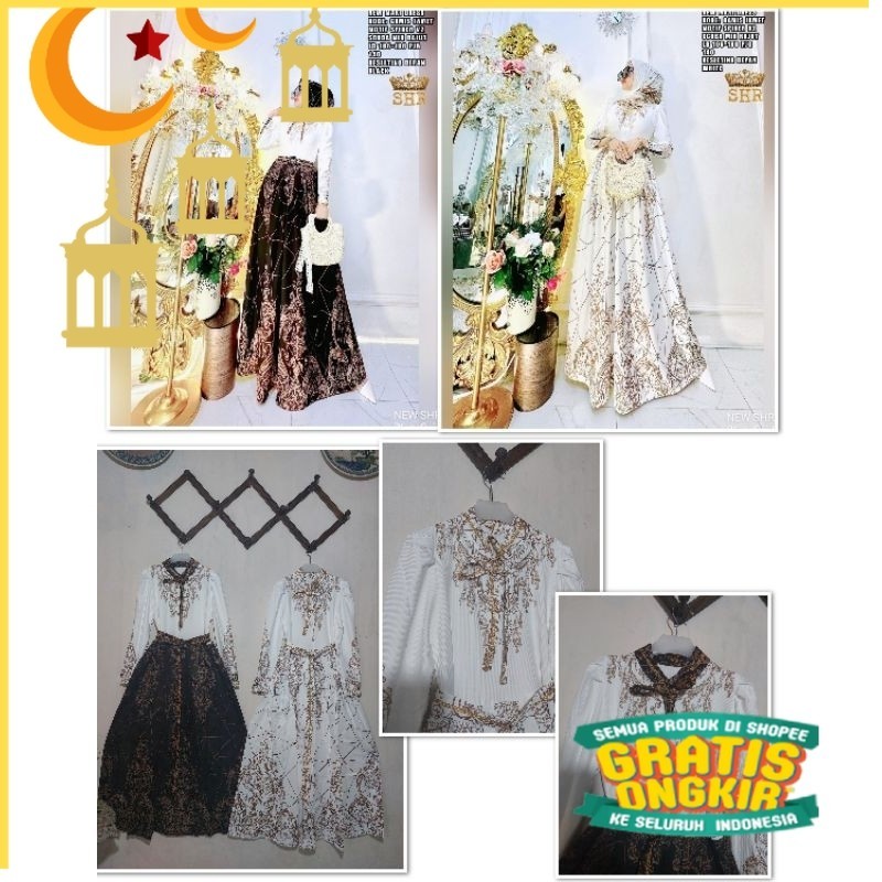 COD  NEW SHR ORI 100% dress maxi kaos rajut mix scuba jamet SPIDER V2 premium syahira/nude yellow ku