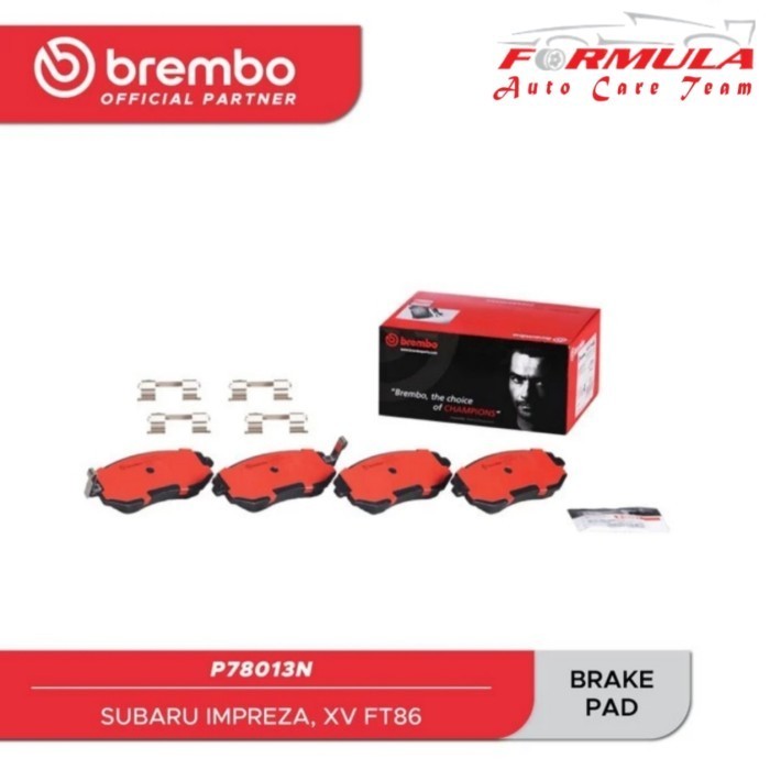 Kampas Rem BREMBO SUBARU IMPREZA, XV FT86 (F) - P78013N