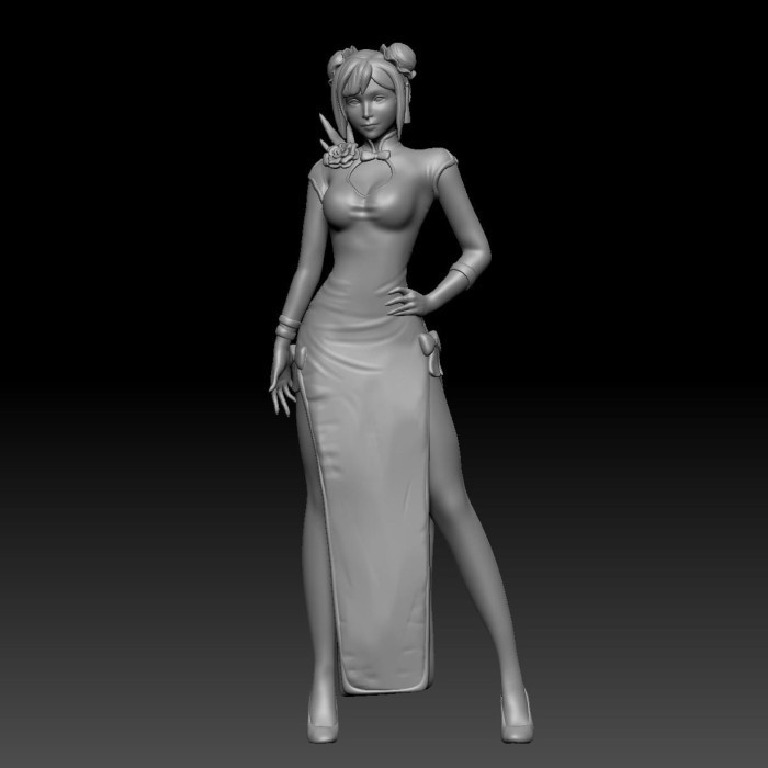 Diorama diecast skala 1/64 tifa miniatur figure