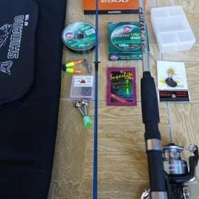 promo DIJUAL ALAT PANCING MURAH SET PANCING FULL SHIMANO KHUSUS KOLAM