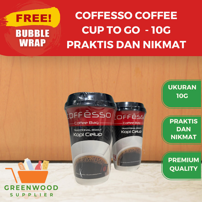 

Coffesso Coffe Cup To Go / Kopi Praktis Take Away - 10G