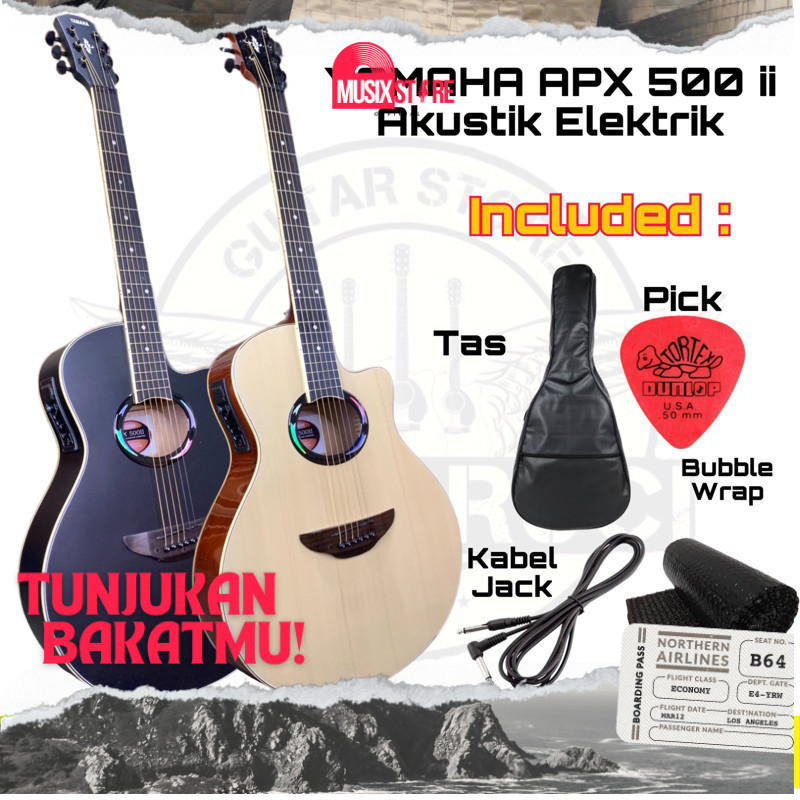 Special Diskon Yamaha APX 500 ii Akustik dan Elektrik | Gitar Yamaha Murah | Jual Gitar Yamaha APX 500 ii