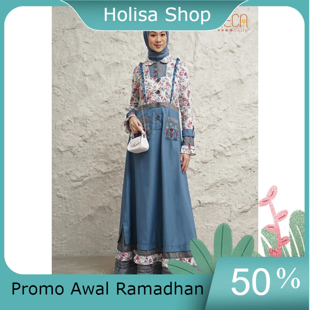 Promo Awal Ramadhan Tuneeca Daily Gamis Diara DG-0423009 / Tuneeca Daily / Gamis Kekinian
