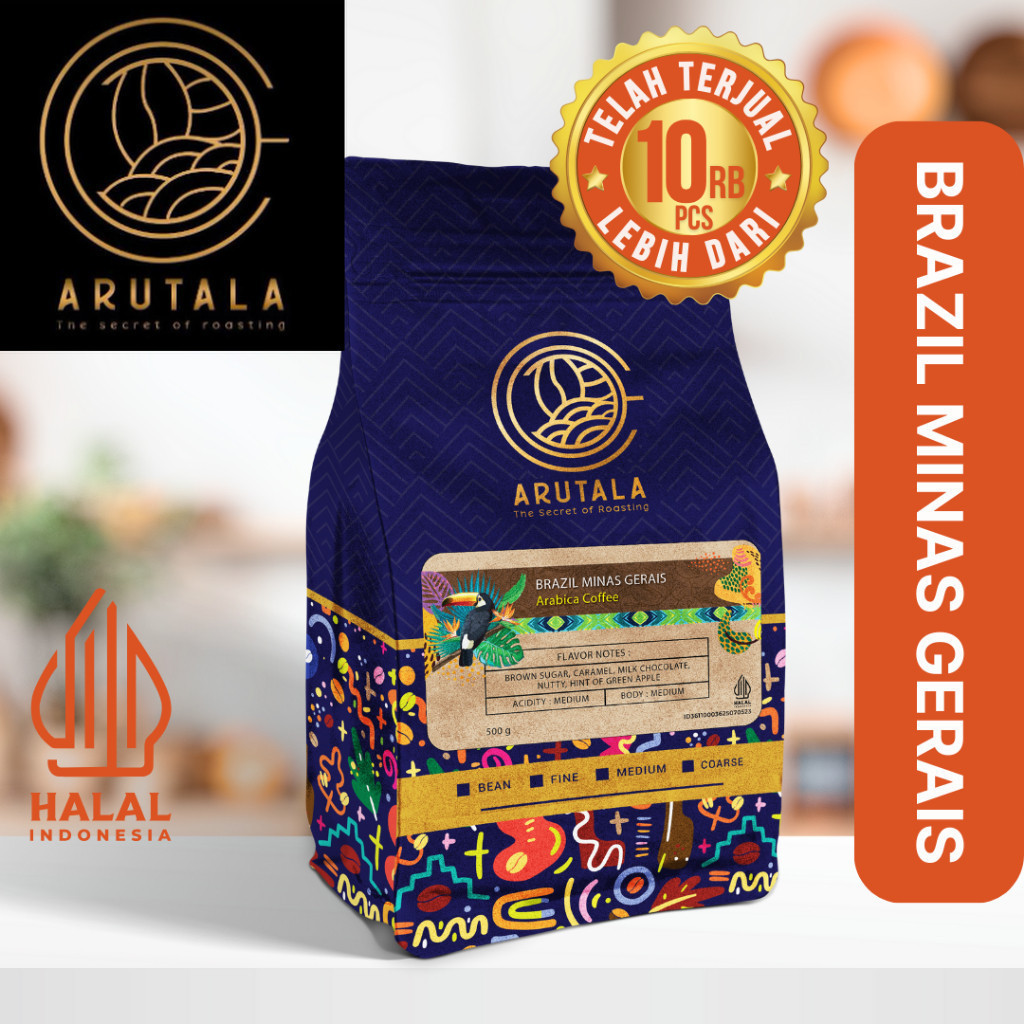 

Kopi Brazil Minas Gerais Arabika 500 Gram -CB 2