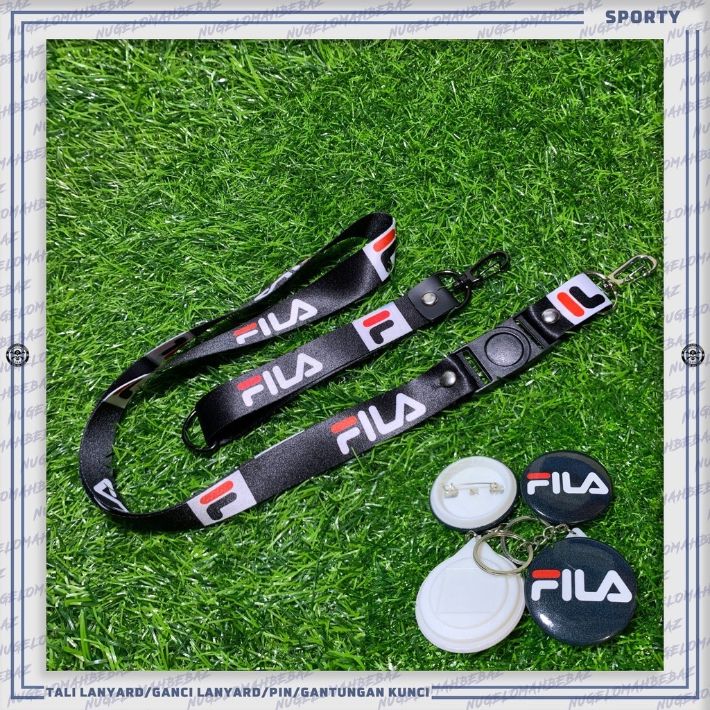 

TALI LANYARD/GANCI/PIN/GANTUNGAN KUNCI/HP - FILA